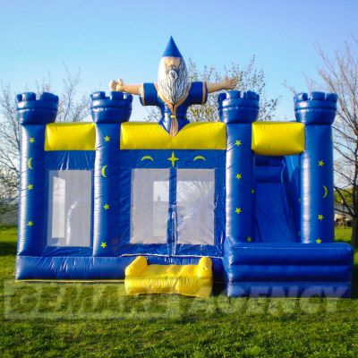 Skákací hrad Kúzelník so šmýkačkou