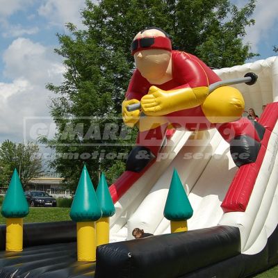 Nafukovacia šmýkačka Lyžiar