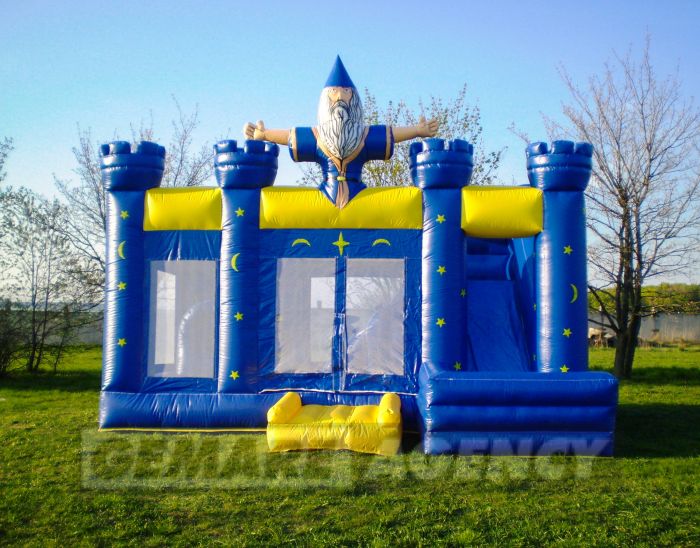 Skákací hrad Kúzelník so šmýkačkou