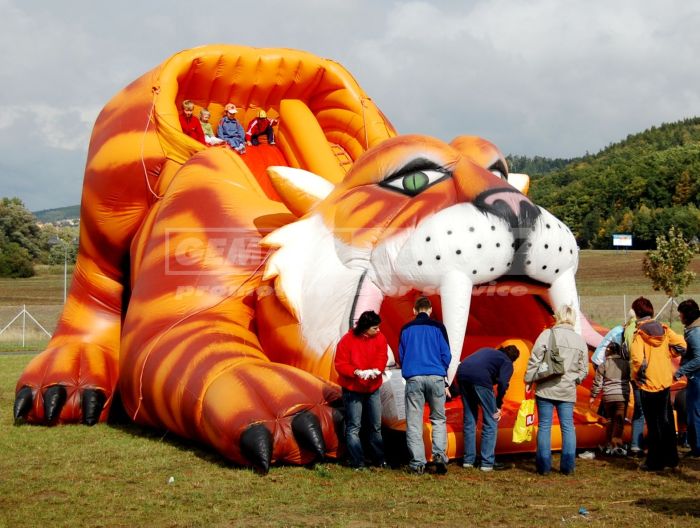 Nafukovacia šmýkačka Tiger