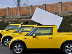 Mini Cooper Billboard