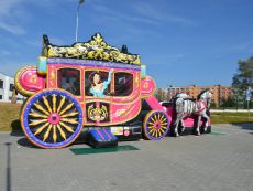 princeznovský kočiar atrakcie pre dievčatá