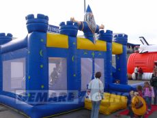 Skákací hrad Kúzelník so šmýkačkou