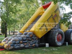 Nafukovacia šmýkačka Nákladiak